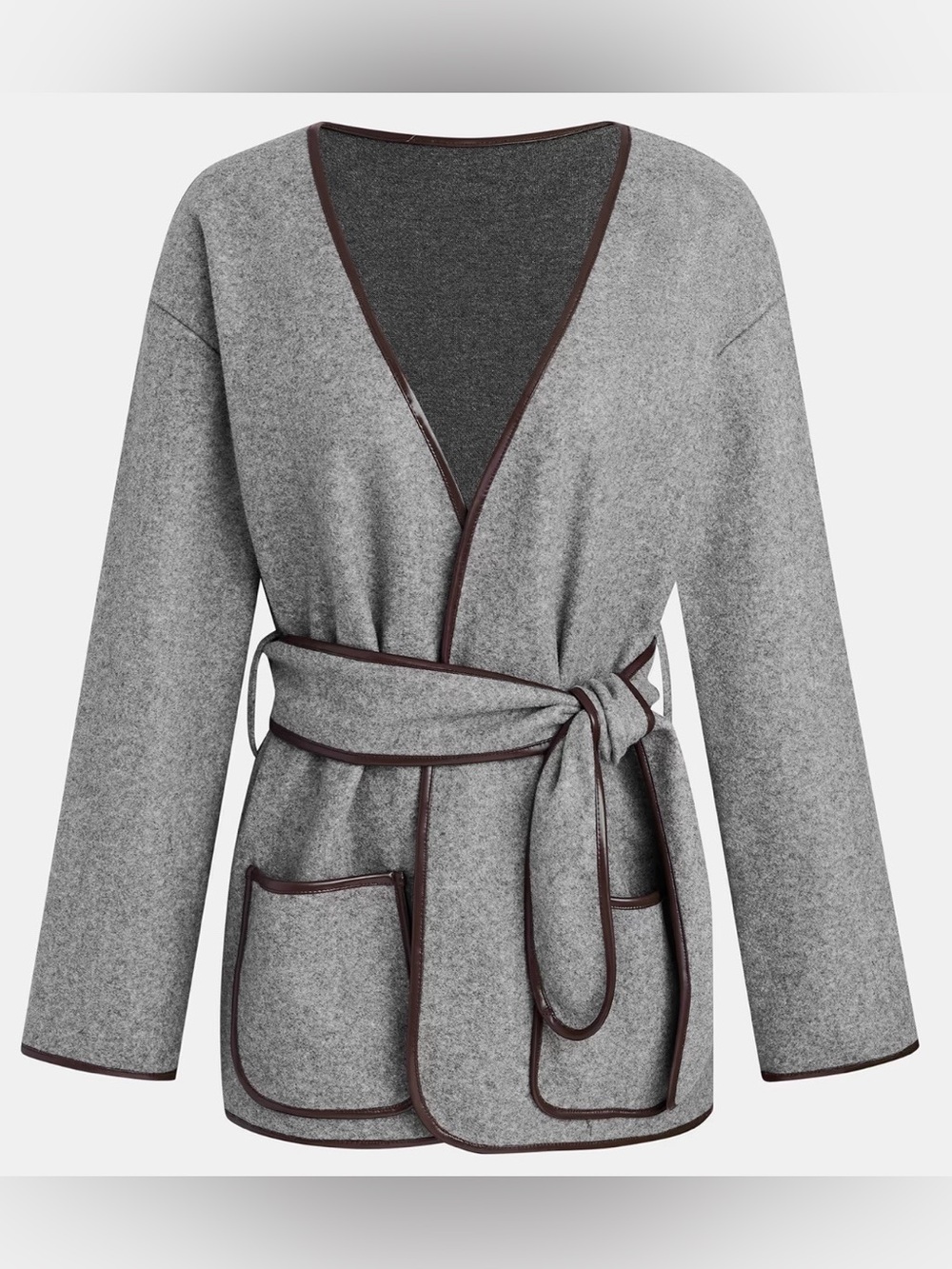 CUPSHE Chic & Comfy Grey Jacket M NWT